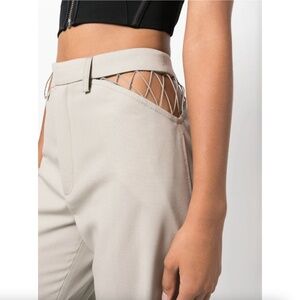 Dion Lee Picot Lace Detailed Straight Leg Pants / Trousers Size M/US28